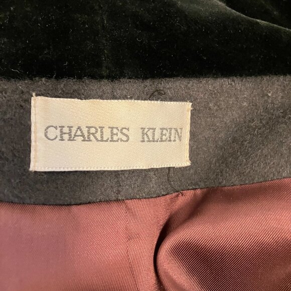 Vintage Charles Klein Victorian Inspired Wool Blend Coat Size L - Picture 2 of 9